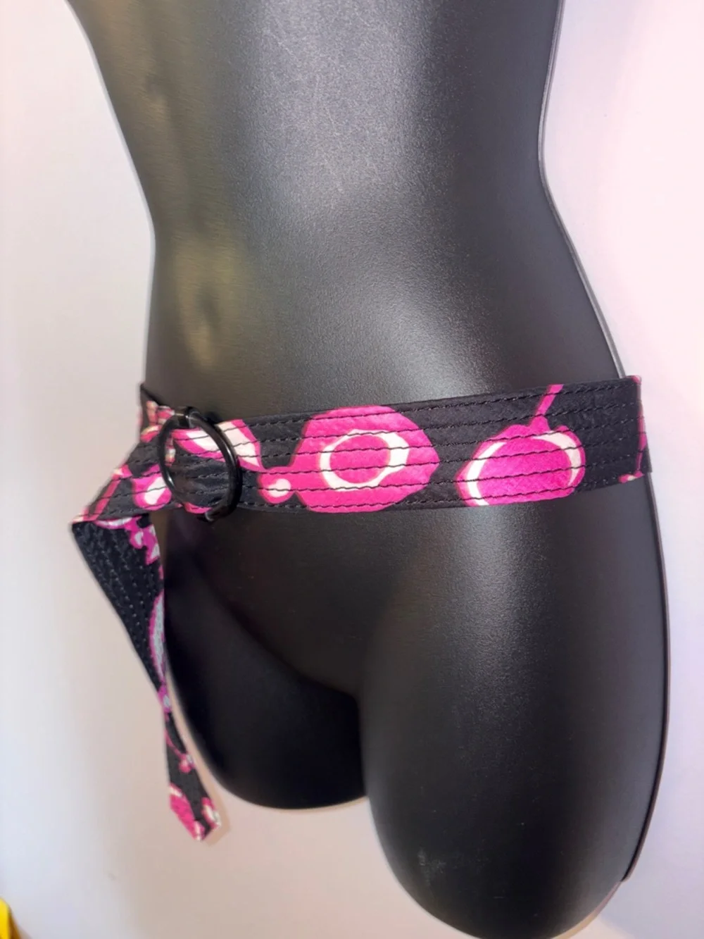 J. Crew Silk Abstract Floral Y2K Belt size S/M - Picture 3 of 13